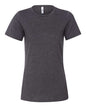 BELLA + CANVAS 6400CVC - Womens Relaxed Fit Heather CVC Tee - Dark Grey Heather
