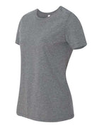BELLA + CANVAS 6400CVC - Womens Relaxed Fit Heather CVC Tee - Deep Heather
