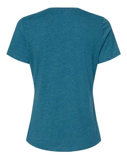 BELLA + CANVAS 6400CVC - Womens Relaxed Fit Heather CVC Tee - Heather Deep Teal
