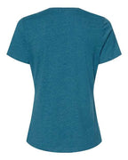 BELLA + CANVAS 6400CVC - Womens Relaxed Fit Heather CVC Tee - Heather Deep Teal