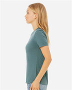 BELLA + CANVAS 6400CVC - Womens Relaxed Fit Heather CVC Tee - Heather Deep Teal