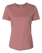 BELLA + CANVAS 6400CVC - Womens Relaxed Fit Heather CVC Tee - Heather Mauve