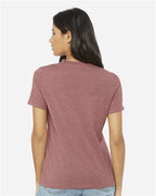 BELLA + CANVAS 6400CVC - Womens Relaxed Fit Heather CVC Tee - Heather Mauve