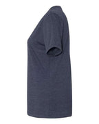 BELLA + CANVAS 6400CVC - Womens Relaxed Fit Heather CVC Tee - Heather Navy