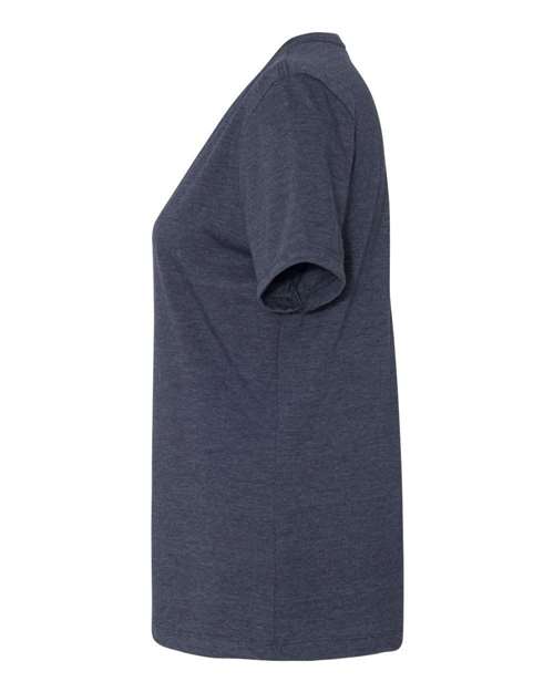 BELLA + CANVAS 6400CVC - Womens Relaxed Fit Heather CVC Tee - Heather Navy