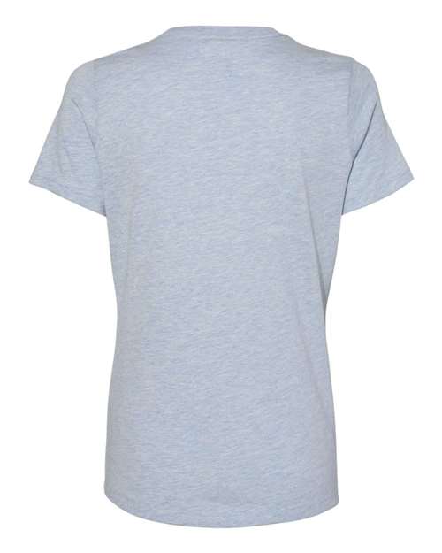 BELLA + CANVAS 6400CVC - Womens Relaxed Fit Heather CVC Tee - Heather Prism Blue