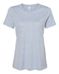 BELLA + CANVAS 6400CVC - Womens Relaxed Fit Heather CVC Tee - Heather Prism Blue