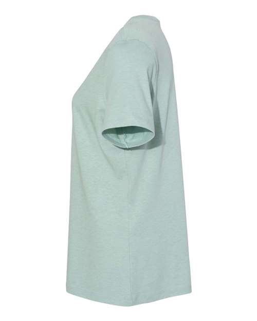 BELLA + CANVAS 6400CVC - Womens Relaxed Fit Heather CVC Tee - Heather Prism Dusty Blue