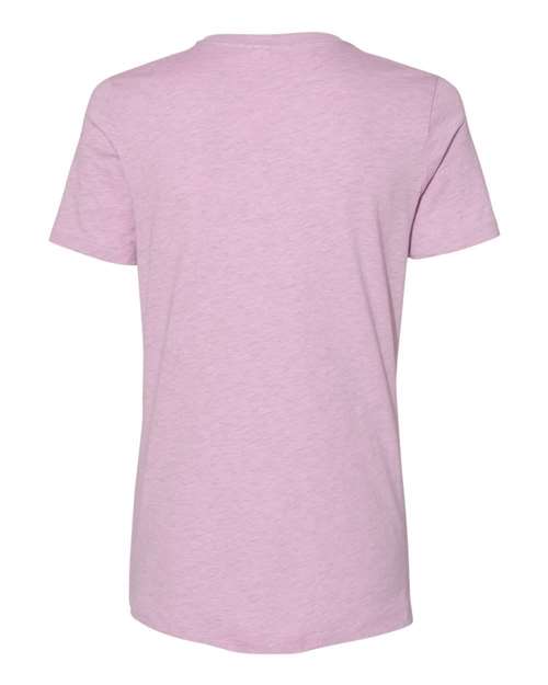BELLA + CANVAS 6400CVC - Womens Relaxed Fit Heather CVC Tee - Heather Prism Lilac