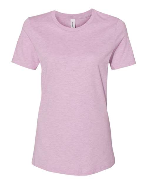 BELLA + CANVAS 6400CVC - Womens Relaxed Fit Heather CVC Tee - Heather Prism Lilac