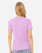 BELLA + CANVAS 6400CVC - Womens Relaxed Fit Heather CVC Tee - Heather Prism Lilac
