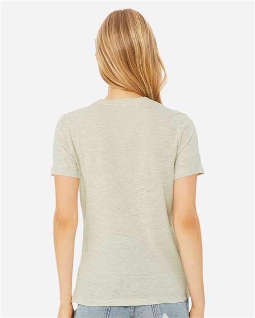 BELLA + CANVAS 6400CVC - Womens Relaxed Fit Heather CVC Tee - Heather Prism Natural