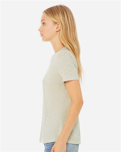 BELLA + CANVAS 6400CVC - Womens Relaxed Fit Heather CVC Tee - Heather Prism Natural