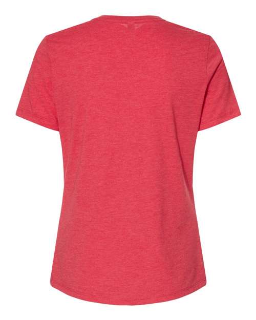 BELLA + CANVAS 6400CVC - Womens Relaxed Fit Heather CVC Tee - Heather Red