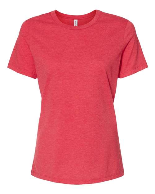 BELLA + CANVAS 6400CVC - Womens Relaxed Fit Heather CVC Tee - Heather Red