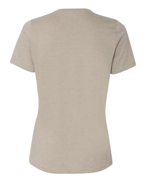BELLA + CANVAS 6400CVC - Womens Relaxed Fit Heather CVC Tee - Heather Stone