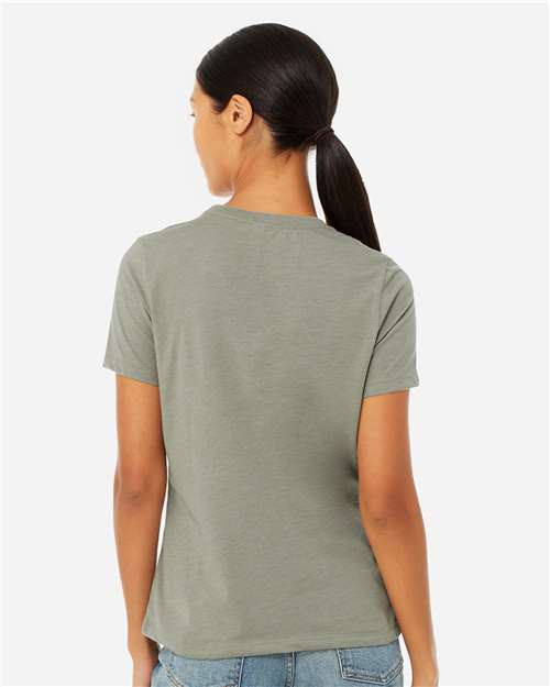 BELLA + CANVAS 6400CVC - Womens Relaxed Fit Heather CVC Tee - Heather Stone