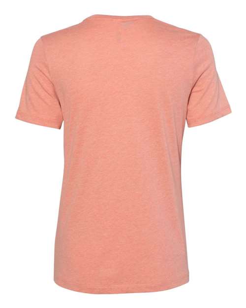 BELLA + CANVAS 6400CVC - Womens Relaxed Fit Heather CVC Tee - Heather Sunset