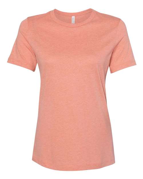 BELLA + CANVAS 6400CVC - Womens Relaxed Fit Heather CVC Tee - Heather Sunset