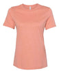 BELLA + CANVAS 6400CVC - Womens Relaxed Fit Heather CVC Tee - Heather Sunset