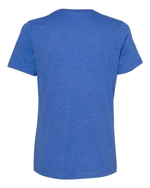 BELLA + CANVAS 6400CVC - Womens Relaxed Fit Heather CVC Tee - Heather True Royal