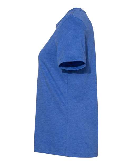 BELLA + CANVAS 6400CVC - Womens Relaxed Fit Heather CVC Tee - Heather True Royal