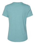 BELLA + CANVAS 6400CVC - Womens Relaxed Fit Heather CVC Tee - Heather Blue Lagoon