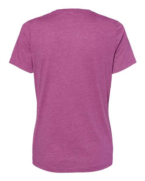BELLA + CANVAS 6400CVC - Womens Relaxed Fit Heather CVC Tee - Heather Magenta
