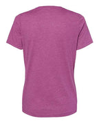 BELLA + CANVAS 6400CVC - Womens Relaxed Fit Heather CVC Tee - Heather Magenta
