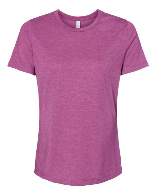 BELLA + CANVAS 6400CVC - Womens Relaxed Fit Heather CVC Tee - Heather Magenta