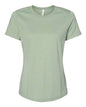 BELLA + CANVAS 6400CVC - Womens Relaxed Fit Heather CVC Tee - Heather Sage