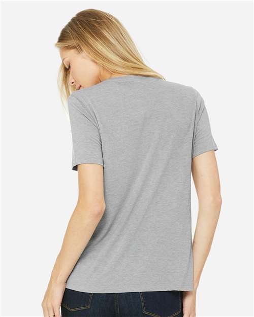 BELLA + CANVAS 6413 - Womens Relaxed Fit Triblend Tee - Athletic Grey Triblend