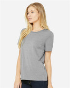 BELLA + CANVAS 6413 - Womens Relaxed Fit Triblend Tee - Athletic Grey Triblend