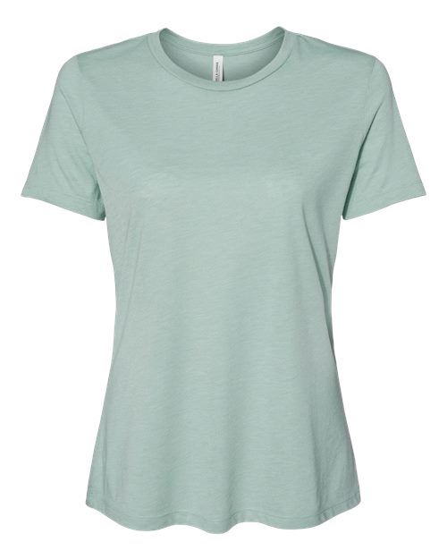 BELLA + CANVAS 6413 - Womens Relaxed Fit Triblend Tee - Dusty Blue Triblend