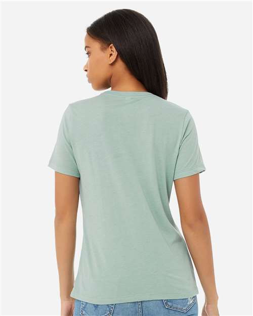 BELLA + CANVAS 6413 - Womens Relaxed Fit Triblend Tee - Dusty Blue Triblend
