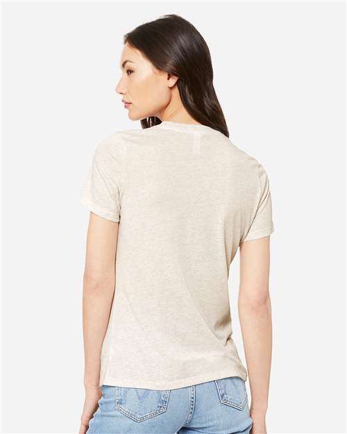 BELLA + CANVAS 6413 - Womens Relaxed Fit Triblend Tee - Oatmeal Triblend
