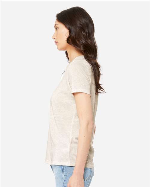 BELLA + CANVAS 6413 - Womens Relaxed Fit Triblend Tee - Oatmeal Triblend