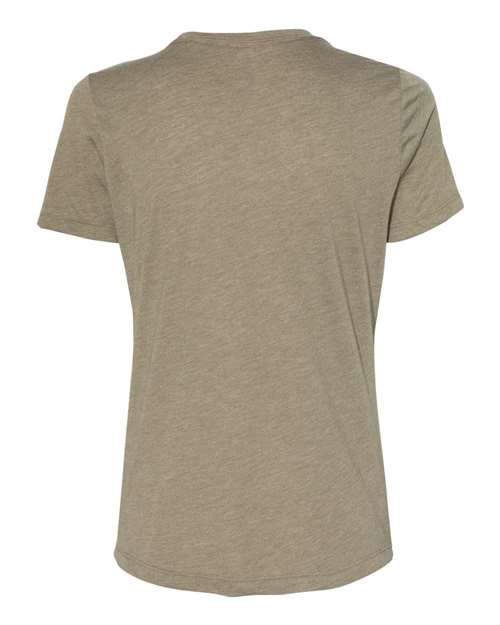 BELLA + CANVAS 6413 - Womens Relaxed Fit Triblend Tee - Olive Triblend