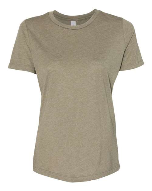 BELLA + CANVAS 6413 - Womens Relaxed Fit Triblend Tee - Olive Triblend