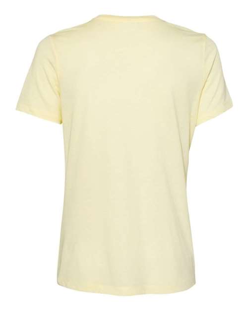 BELLA + CANVAS 6413 - Womens Relaxed Fit Triblend Tee - Pale Yellow Triblend