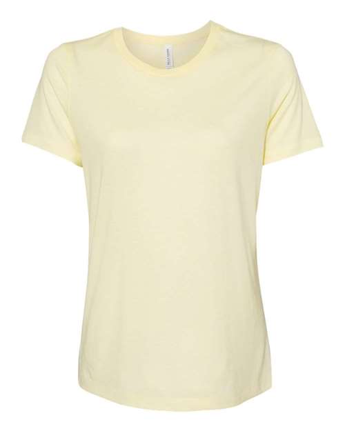 BELLA + CANVAS 6413 - Womens Relaxed Fit Triblend Tee - Pale Yellow Triblend