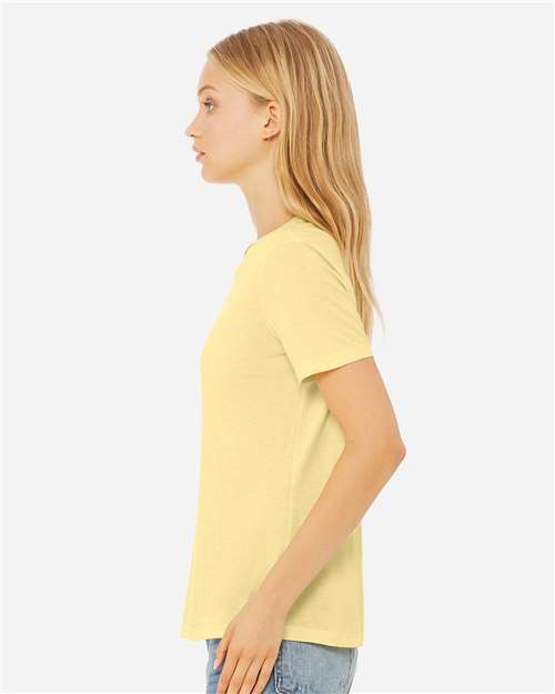 BELLA + CANVAS 6413 - Womens Relaxed Fit Triblend Tee - Pale Yellow Triblend