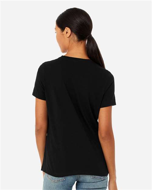 BELLA + CANVAS 6413 - Womens Relaxed Fit Triblend Tee - Solid Black Triblend