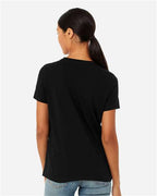 BELLA + CANVAS 6413 - Womens Relaxed Fit Triblend Tee - Solid Black Triblend