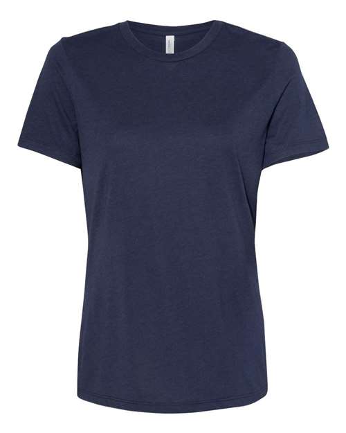 BELLA + CANVAS 6413 - Womens Relaxed Fit Triblend Tee - Solid Navy Triblend