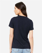BELLA + CANVAS 6413 - Womens Relaxed Fit Triblend Tee - Solid Navy Triblend