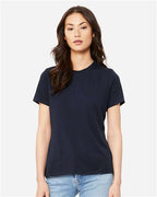 BELLA + CANVAS 6413 - Womens Relaxed Fit Triblend Tee - Solid Navy Triblend