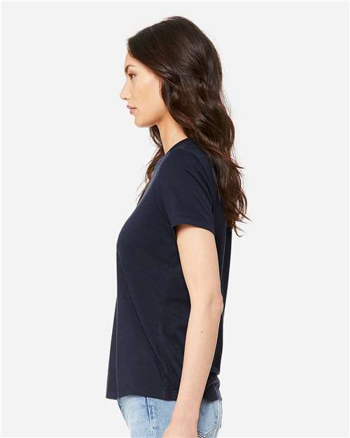 BELLA + CANVAS 6413 - Womens Relaxed Fit Triblend Tee - Solid Navy Triblend