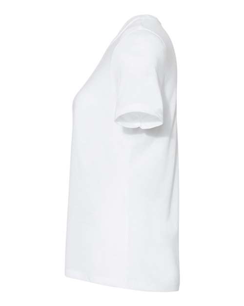 BELLA + CANVAS 6413 - Womens Relaxed Fit Triblend Tee - Solid White Triblend