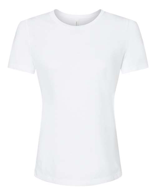BELLA + CANVAS 6413 - Womens Relaxed Fit Triblend Tee - Solid White Triblend